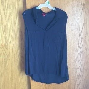 Navy Blue Collard Pocket Tank✨